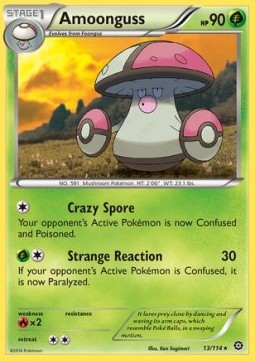 Amoonguss Pokemon card from Steam Siege