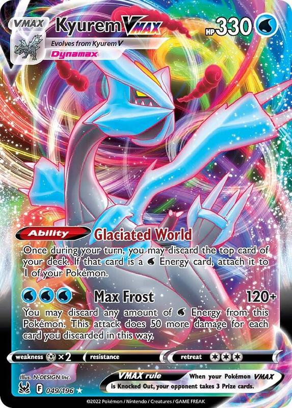 Kyurem VMAX Pokemon card from SWSH11: Lost Origin