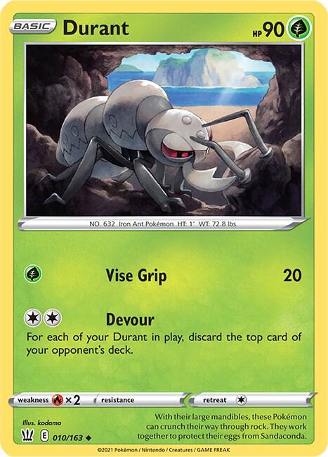 Durant Pokemon card from SWSH05: Battle