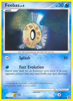 Feebas Lv.4 Pokemon card from Great Encounters
