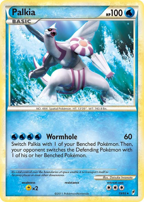 Palkia Pokemon card from Call of Legends
