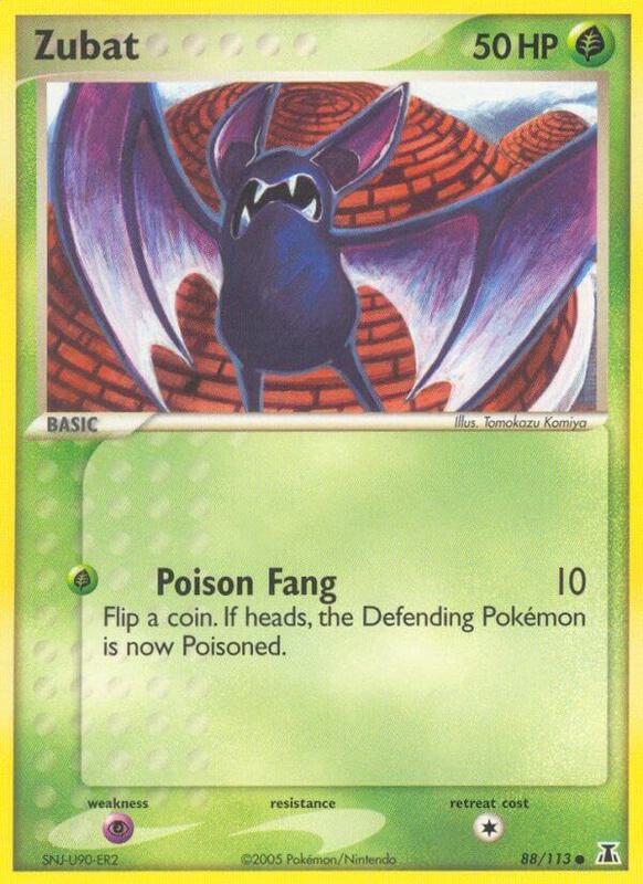 Zubat Pokemon card from Delta Species