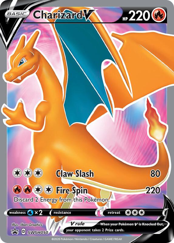 Charizard V - SWSH050 Pokemon card from SWSH: Sword & Shield Promo Cards