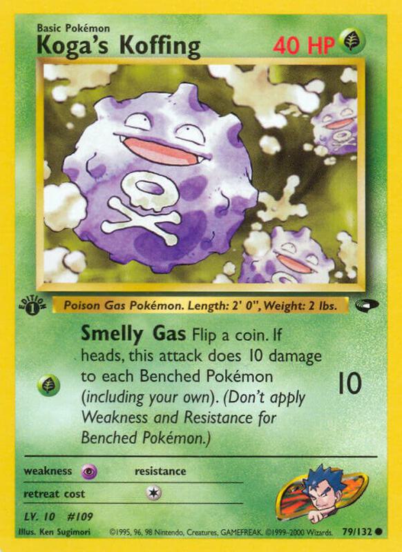 Koga's Koffing (79) Pokemon card from Gym Challenge