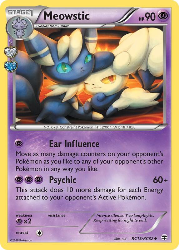 Meowstic Pokemon card from Generations: Radiant Collection