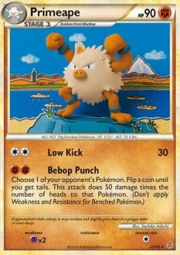 Primeape Pokemon card from Unleashed