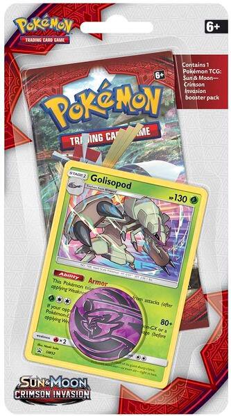 Crimson Invasion Single Pack Blister [Golisopod] Pokemon card from SM - Crimson Invasion