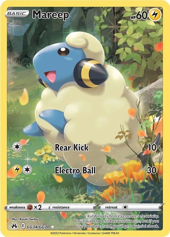 Mareep Pokemon card from Crown Zenith: Galarian Gallery