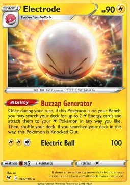 Electrode Pokemon card from Vivid Voltage