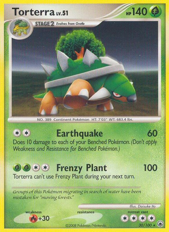 Torterra Pokemon card from Majestic Dawn