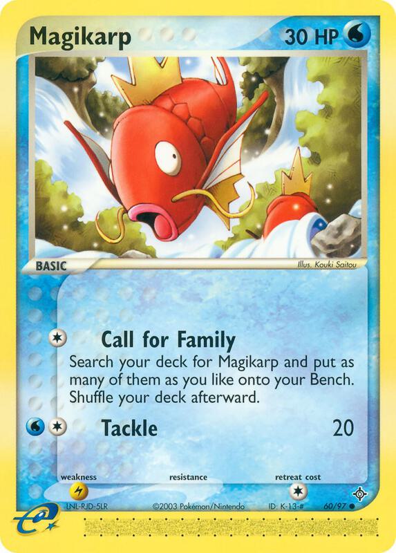 Magikarp Pokemon card from Dragon