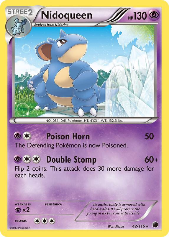 Nidoqueen Pokemon card from Plasma Freeze