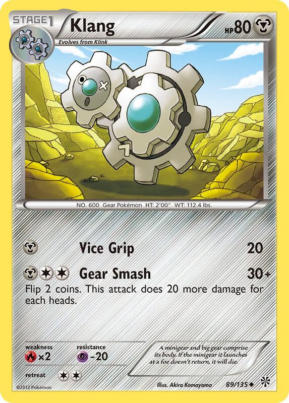 Klang Pokemon card from Plasma Storm