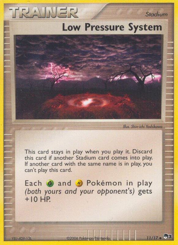 Low Pressure System Pokemon card from POP Series 3