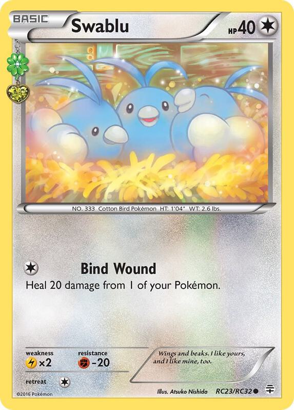 Swablu Pokemon card from Generations: Radiant Collection