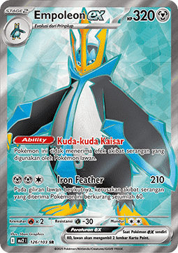 Empoleon ex Pokemon card from Indigo Flame