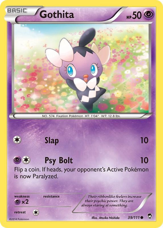 Gothita Pokemon card from XY - Furious Fists
