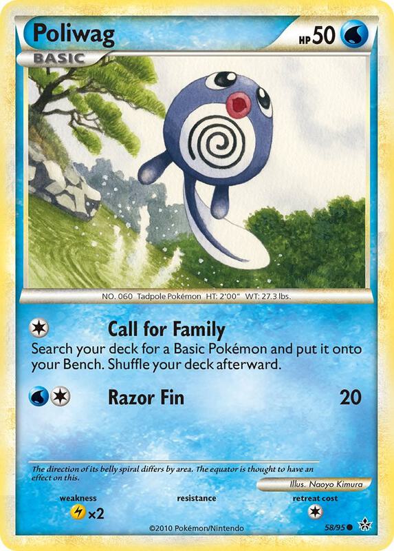 Poliwag Pokemon card from Unleashed