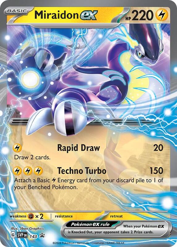 Miraidon ex - 143 Pokemon card from SV: