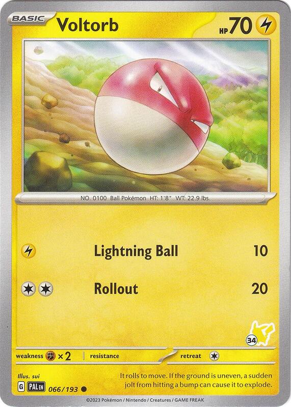 Voltorb - Pikachu 34 Pokemon card from Battle Academy 2024