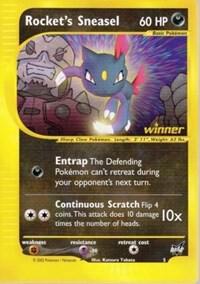 Rocket's Sneasel - 5 [Winner] Pokemon card from Best of Promos