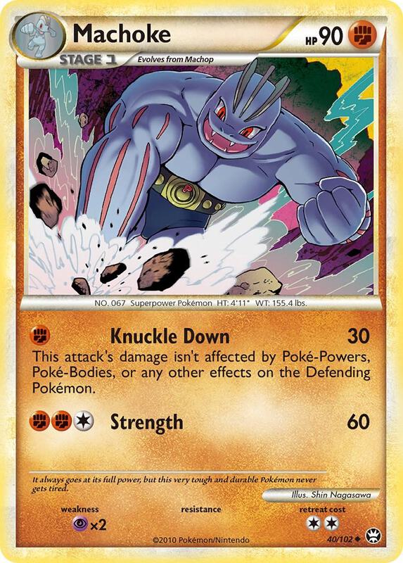 Machoke Pokemon card from Triumphant