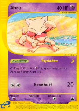 Abra Pokemon card from Skyridge