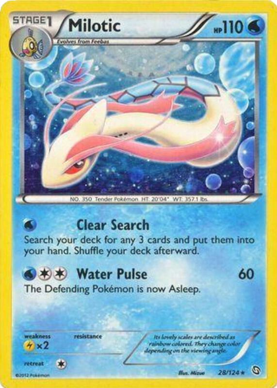 Milotic Pokemon card from Blister Exclusives