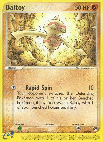 Baltoy Pokemon card from Sandstorm