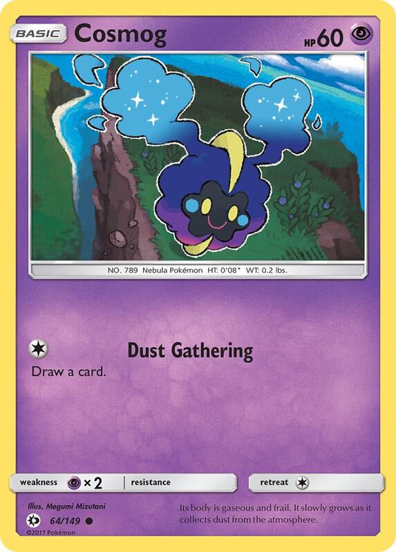 Cosmog Pokemon card from SM Base Set
