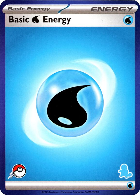 Basic Water Energy (Blue Border) Pokemon card from My First Battle