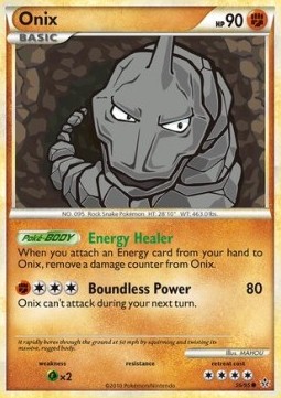 Onix Pokemon card from Unleashed