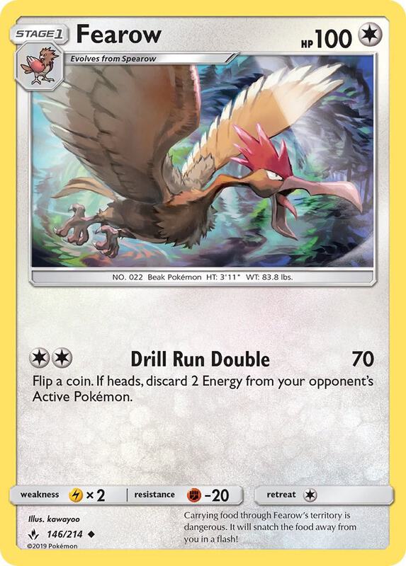 Fearow Pokemon card from SM - Unbroken Bonds