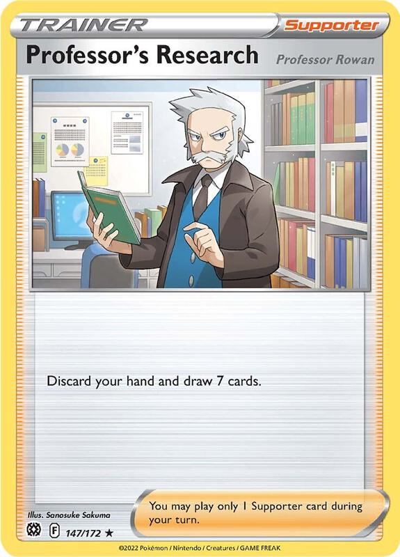 Professor's Research Pokemon card from SWSH09: Brilliant Stars