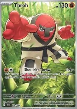 Throh Pokemon card from Black Bolt