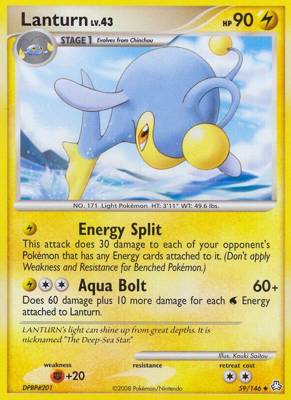 Lanturn (59) Pokemon card from Legends Awakened