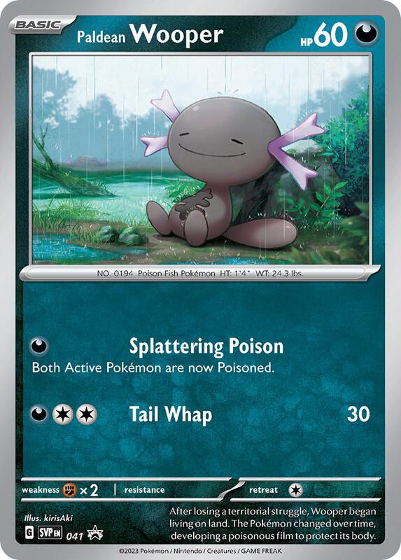 Paldean Wooper - 041 Pokemon card from SV: Scarlet & Violet Promo Cards