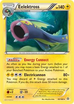 Eelektross Pokemon card from Blister Exclusives