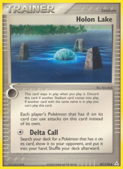Holon Lake (Holo) Pokemon card from EX Holon Phantoms