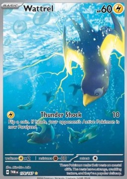 Wattrel Pokemon card from Twilight Masquerade