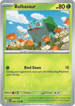 Bulbasaur (Holo) Pokemon card from Mega Evolution