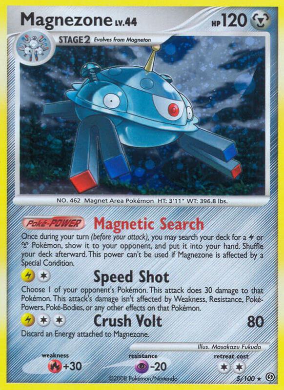 Magnezone (5) Pokemon card from Stormfront