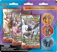 BREAKthrough Mega Evolution 3 Pin Blister Pokemon card from XY - BREAKthrough