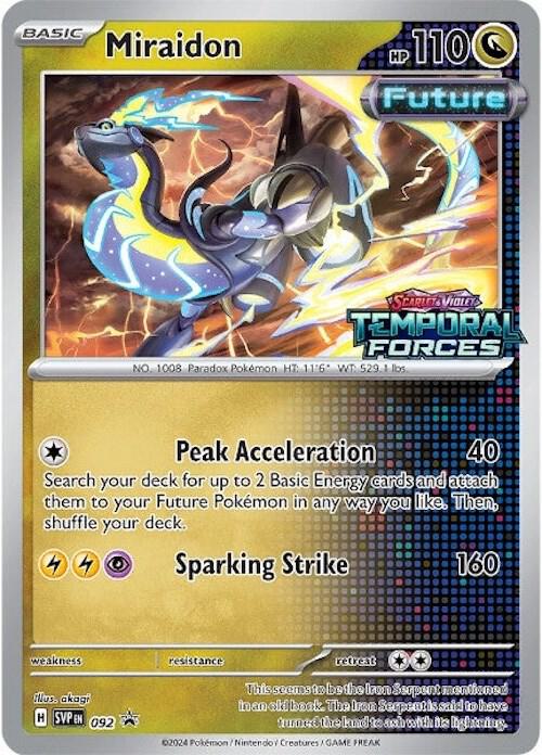Miraidon - 092 (Prerelease) Pokemon card from SV: