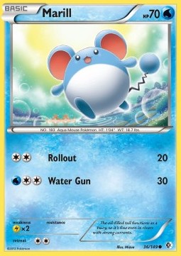 Marill Pokemon card from Boundaries Crossed
