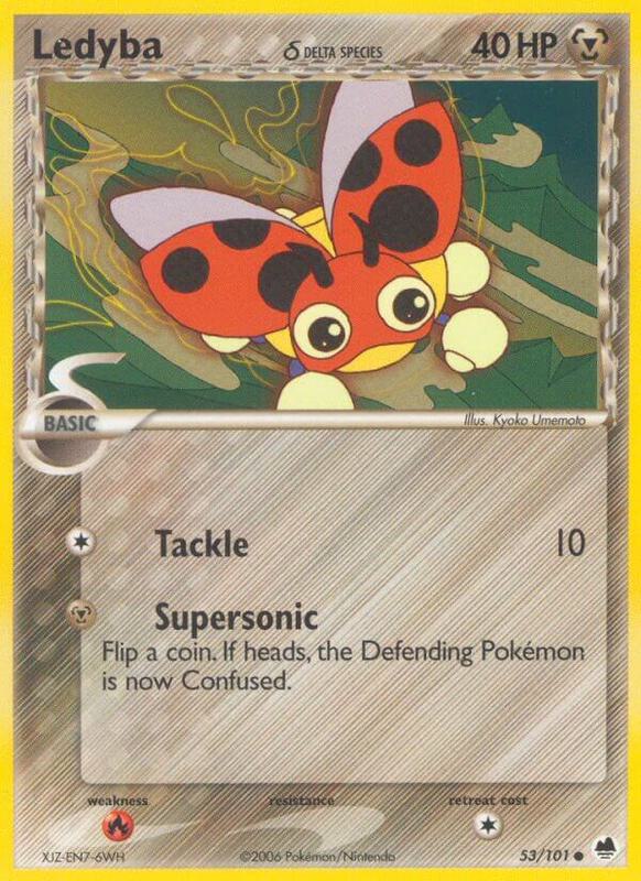 Ledyba (Delta Species) Pokemon card from Dragon Frontiers