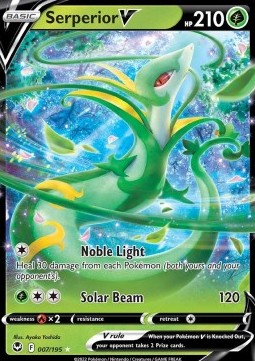 Serperior V Pokemon card from Silver Tempest