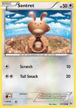 Sentret Pokemon card from Flashfire