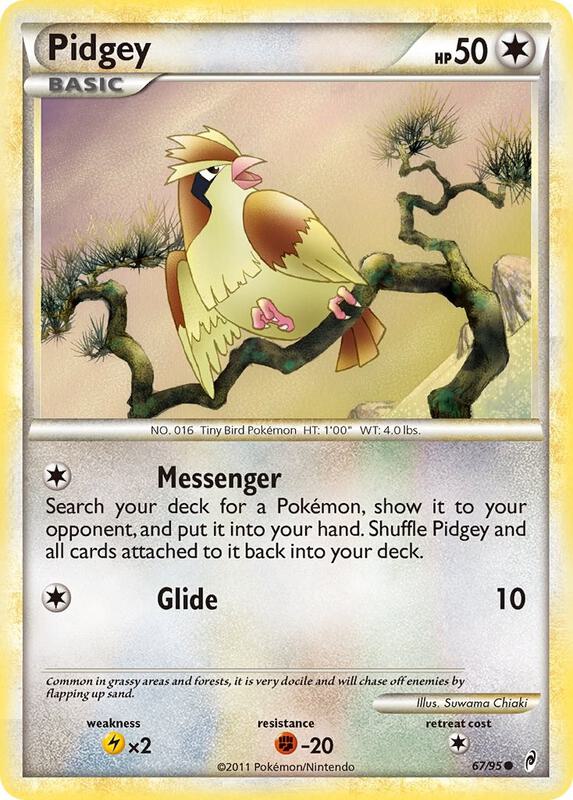 Pidgey Pokemon card from Call of Legends