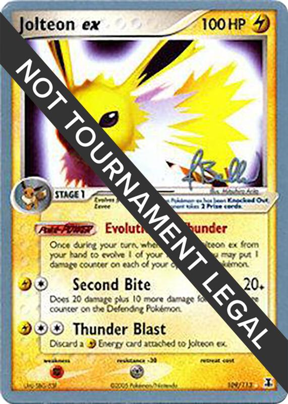 Jolteon ex - 2006 (Jimmy Ballard) Pokemon card from World Championship Decks